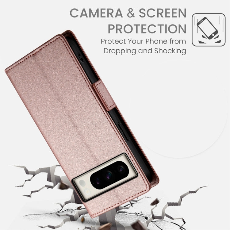 For Google Pixel 8 Pro Side Buckle Magnetic Frosted Leather Phone Case