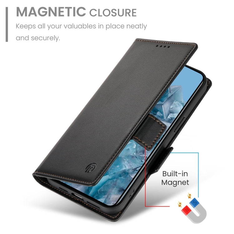 For Google Pixel 8 Pro Side Buckle Magnetic Frosted Leather Phone Case