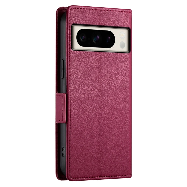 For Google Pixel 8 Pro Side Buckle Magnetic Frosted Leather Phone Case