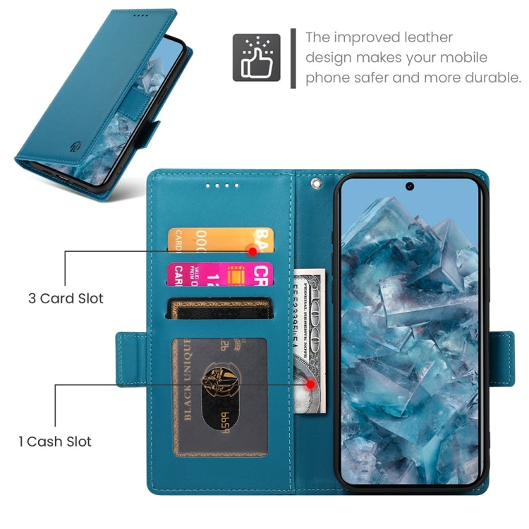 For Google Pixel 8 Pro Side Buckle Magnetic Frosted Leather Phone Case
