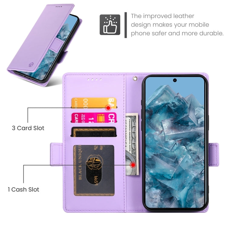 For Google Pixel 8 Pro Side Buckle Magnetic Frosted Leather Phone Case