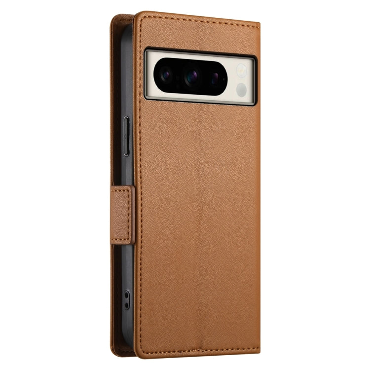 For Google Pixel 8 Pro Side Buckle Magnetic Frosted Leather Phone Case