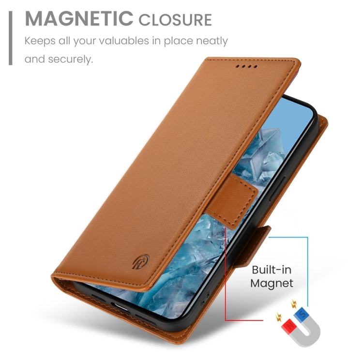 For Google Pixel 8 Pro Side Buckle Magnetic Frosted Leather Phone Case