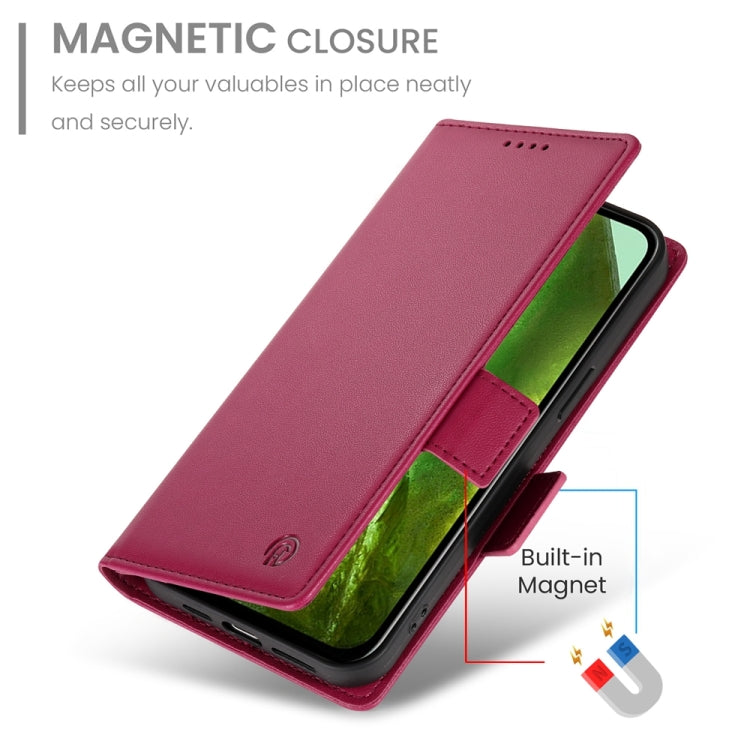 For Google Pixel 8a Side Buckle Magnetic Frosted Leather Phone Case