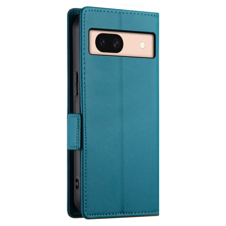 For Google Pixel 8a Side Buckle Magnetic Frosted Leather Phone Case