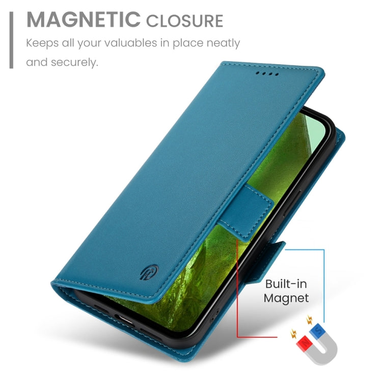 For Google Pixel 8a Side Buckle Magnetic Frosted Leather Phone Case