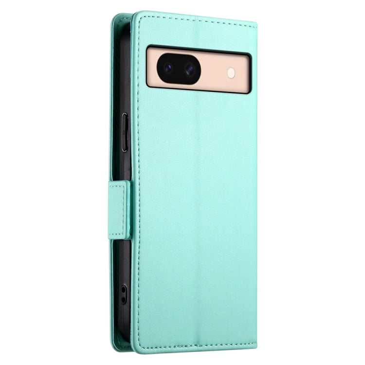 For Google Pixel 8a Side Buckle Magnetic Frosted Leather Phone Case