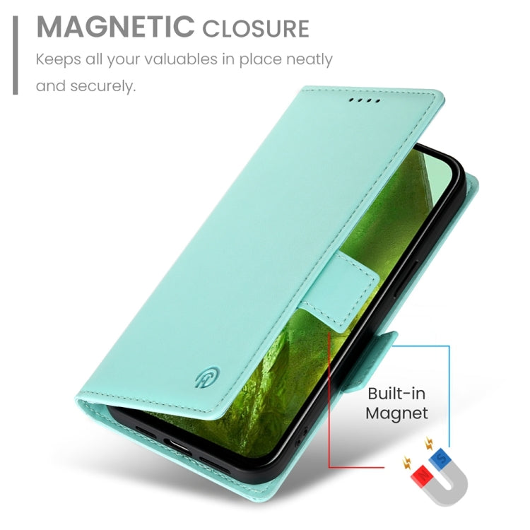 For Google Pixel 8a Side Buckle Magnetic Frosted Leather Phone Case