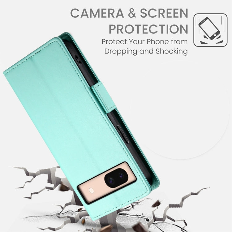 For Google Pixel 8a Side Buckle Magnetic Frosted Leather Phone Case
