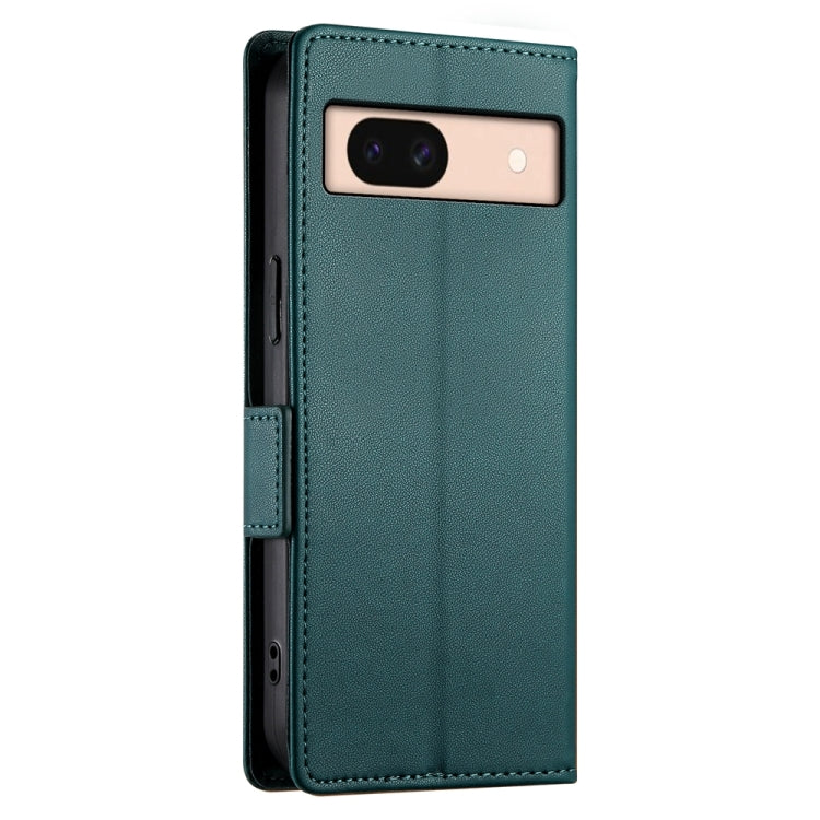 For Google Pixel 8a Side Buckle Magnetic Frosted Leather Phone Case