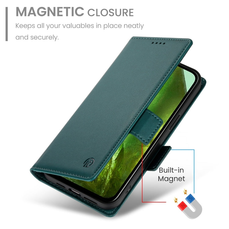 For Google Pixel 8a Side Buckle Magnetic Frosted Leather Phone Case