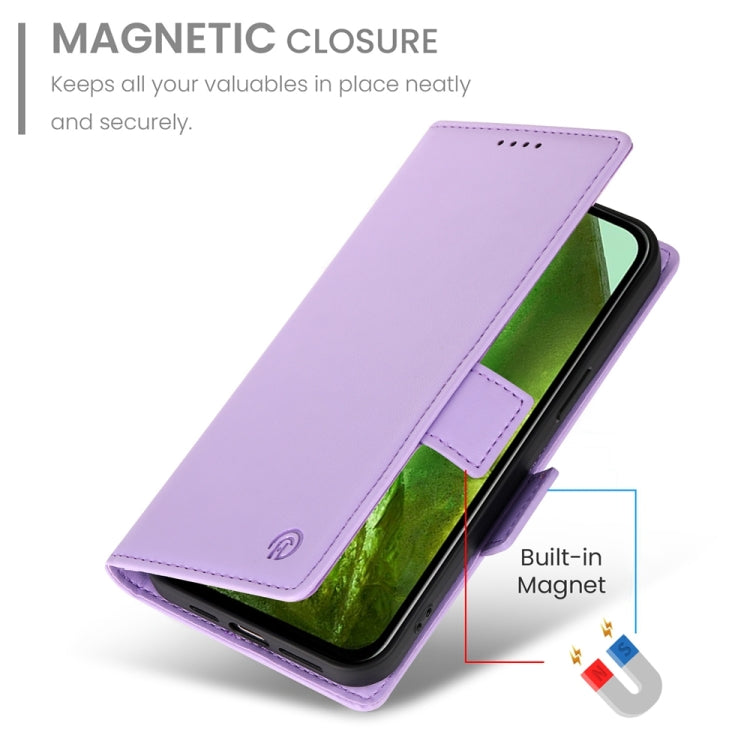 For Google Pixel 8a Side Buckle Magnetic Frosted Leather Phone Case