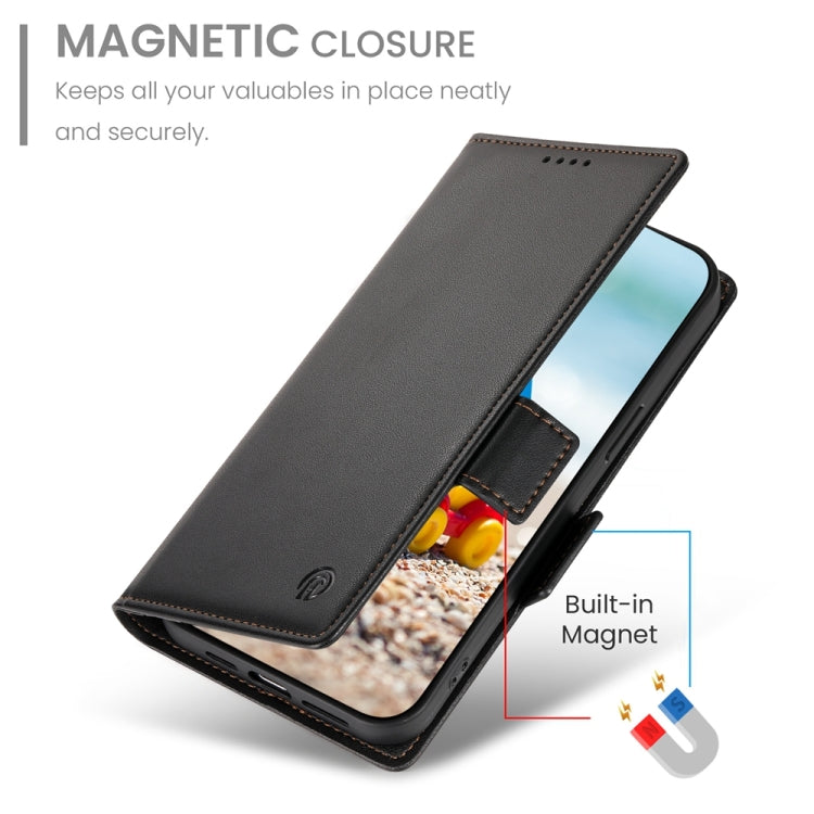 For Google Pixel 9 Pro Side Buckle Magnetic Frosted Leather Phone Case