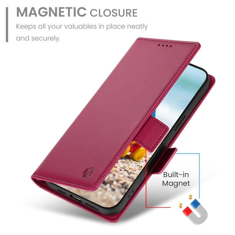 For Google Pixel 9 Pro Side Buckle Magnetic Frosted Leather Phone Case