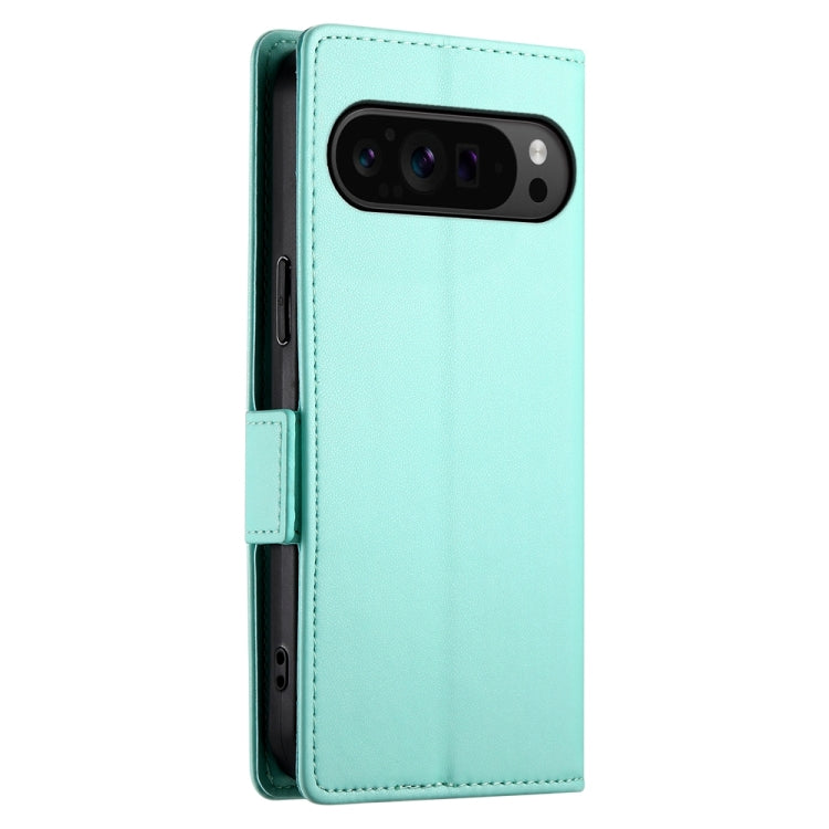 For Google Pixel 9 Pro Side Buckle Magnetic Frosted Leather Phone Case