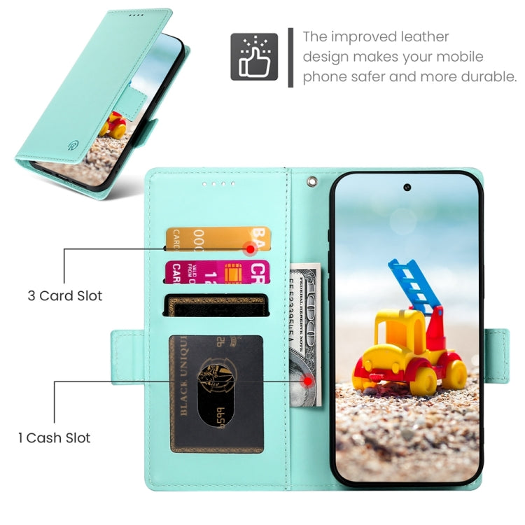 For Google Pixel 9 Pro Side Buckle Magnetic Frosted Leather Phone Case