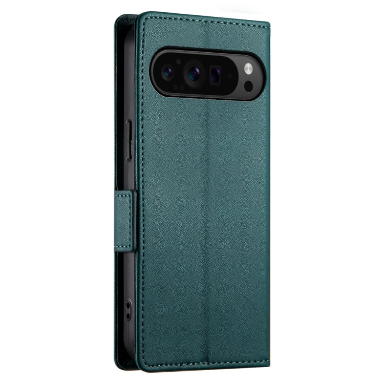 For Google Pixel 9 Pro Side Buckle Magnetic Frosted Leather Phone Case