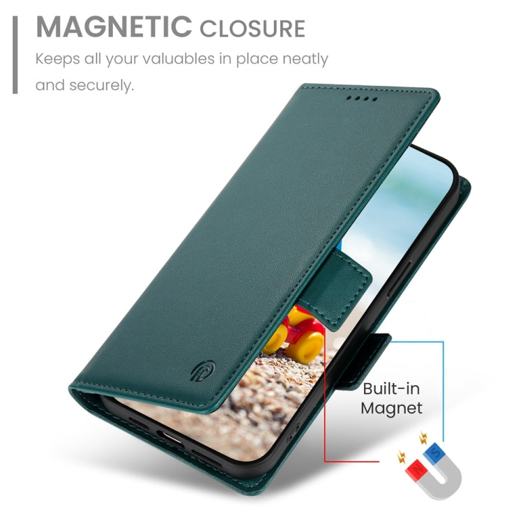 For Google Pixel 9 Pro Side Buckle Magnetic Frosted Leather Phone Case