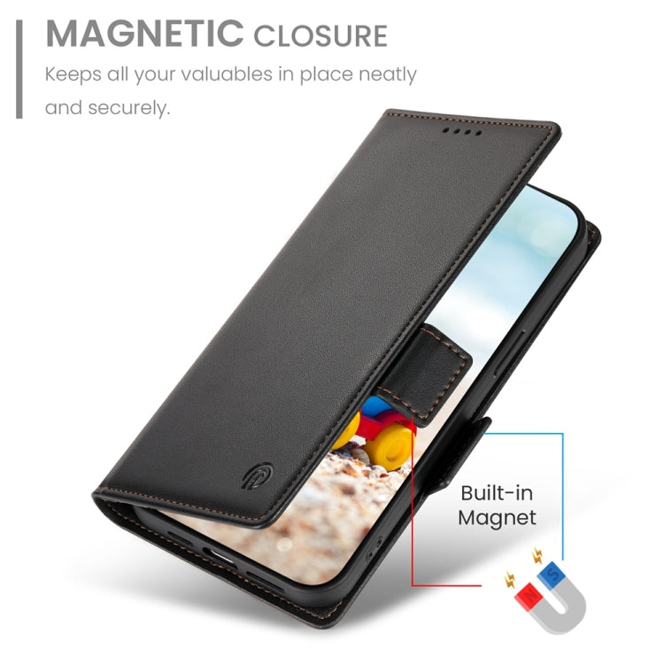 For Google Pixel 9 Side Buckle Magnetic Frosted Leather Phone Case