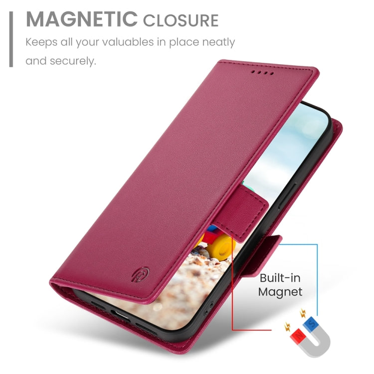 For Google Pixel 9 Side Buckle Magnetic Frosted Leather Phone Case