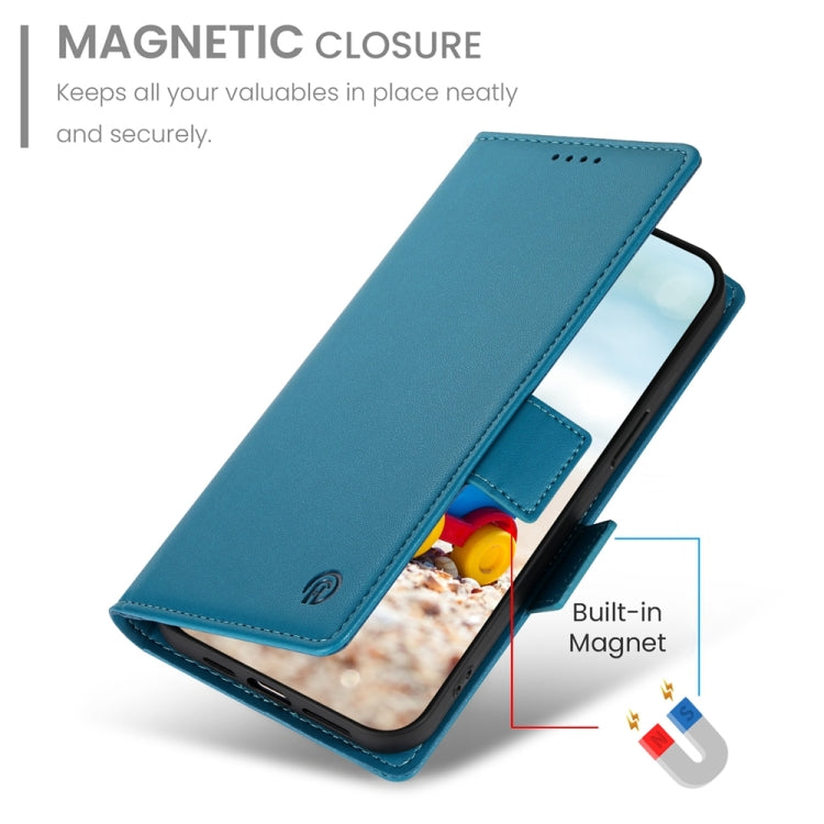 For Google Pixel 9 Side Buckle Magnetic Frosted Leather Phone Case