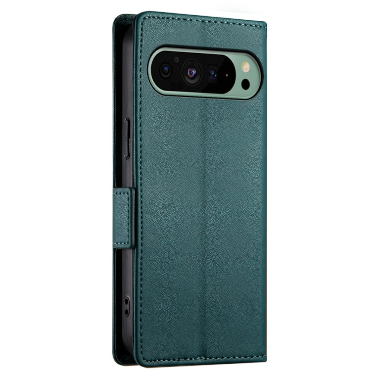 For Google Pixel 9 Side Buckle Magnetic Frosted Leather Phone Case