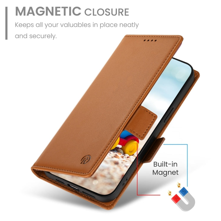 For Google Pixel 9 Side Buckle Magnetic Frosted Leather Phone Case