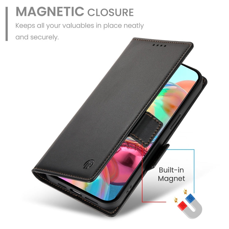 For Google Pixel 9a Side Buckle Magnetic Frosted Leather Phone Case