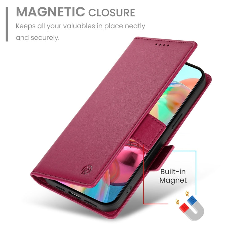 For Google Pixel 9a Side Buckle Magnetic Frosted Leather Phone Case
