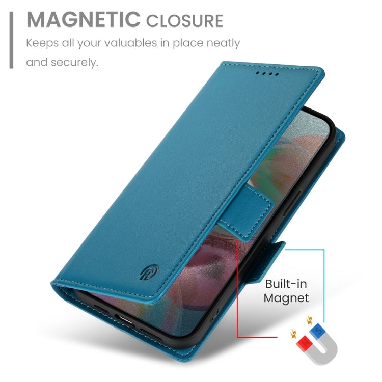 For Google Pixel 9a Side Buckle Magnetic Frosted Leather Phone Case