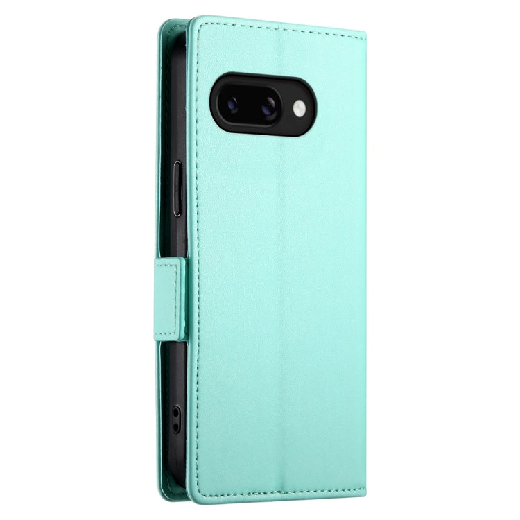 For Google Pixel 9a Side Buckle Magnetic Frosted Leather Phone Case