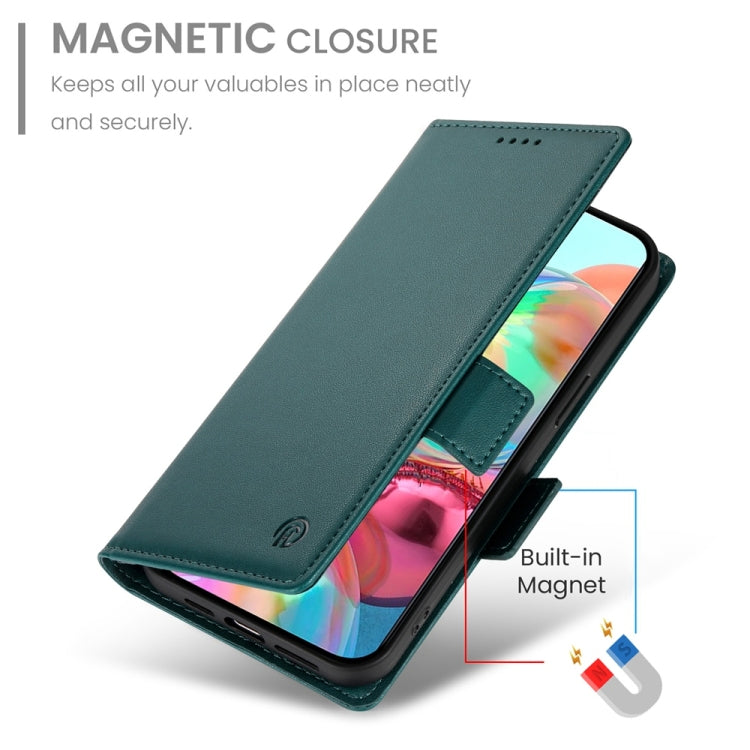 For Google Pixel 9a Side Buckle Magnetic Frosted Leather Phone Case