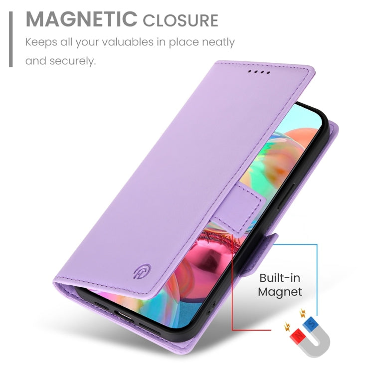 For Google Pixel 9a Side Buckle Magnetic Frosted Leather Phone Case