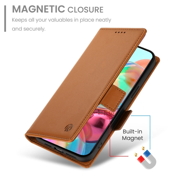 For Google Pixel 9a Side Buckle Magnetic Frosted Leather Phone Case