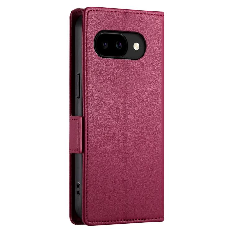 For Google Pixel 10a Side Buckle Magnetic Frosted Leather Phone Case
