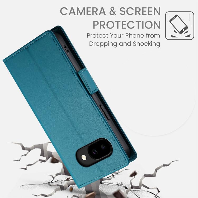 For Google Pixel 10a Side Buckle Magnetic Frosted Leather Phone Case