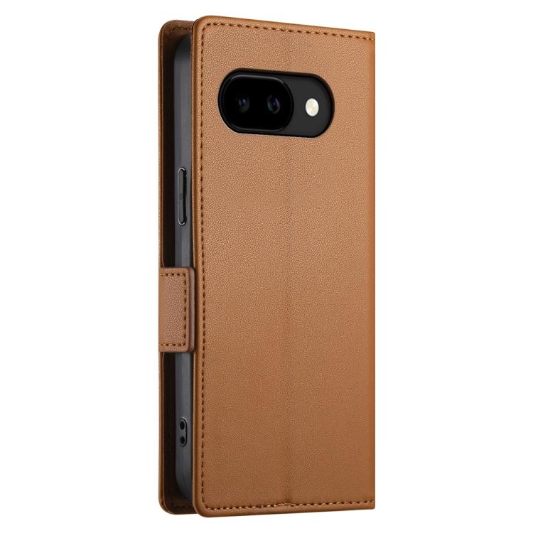 For Google Pixel 10a Side Buckle Magnetic Frosted Leather Phone Case