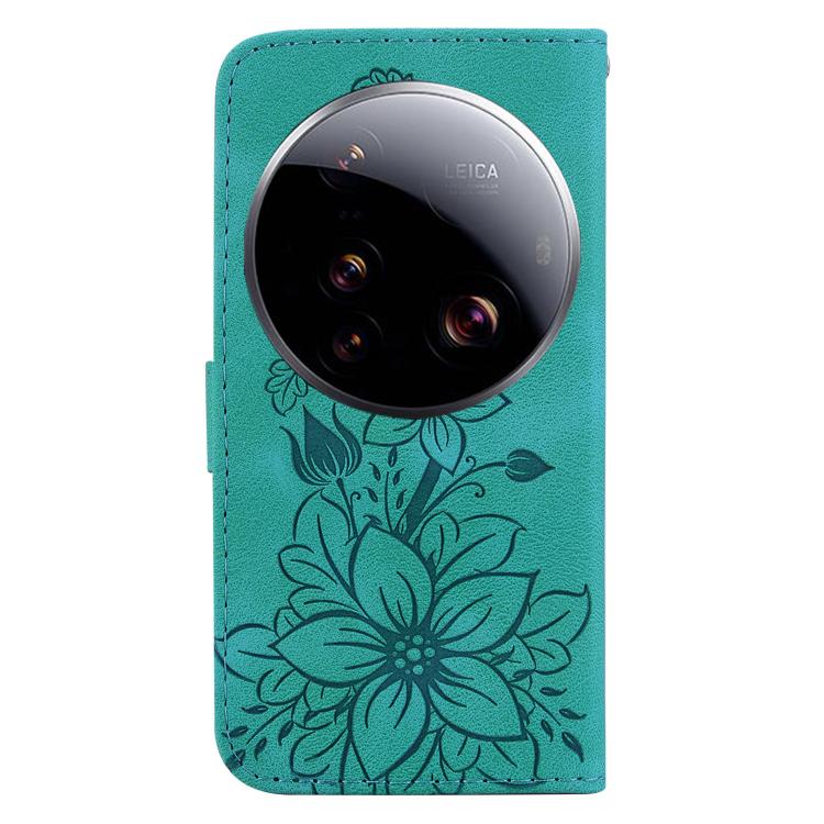 For Xiaomi 15 Ultra Lily Embossed Leather Phone Case