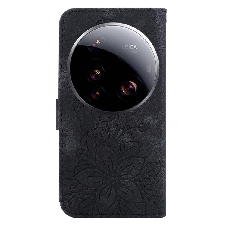 For Xiaomi 15 Ultra Lily Embossed Leather Phone Case