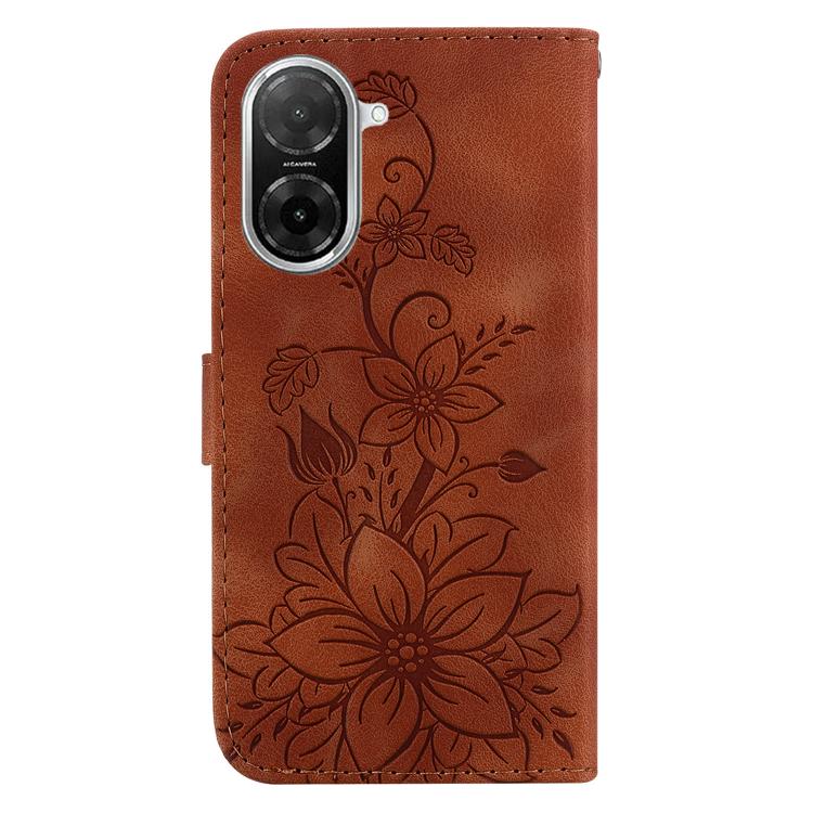 For Redmi A5 4G 173.3mm Lily Embossed Leather Phone Case