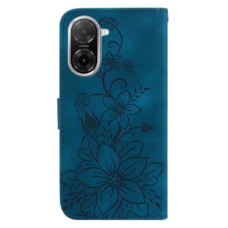 For Redmi A5 4G 173.3mm Lily Embossed Leather Phone Case