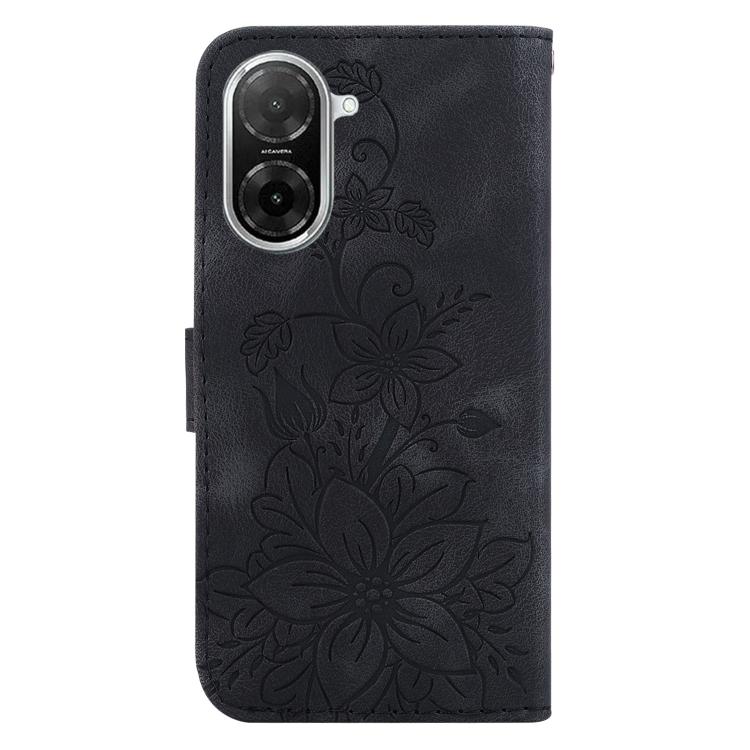 For Redmi A5 4G 173.3mm Lily Embossed Leather Phone Case