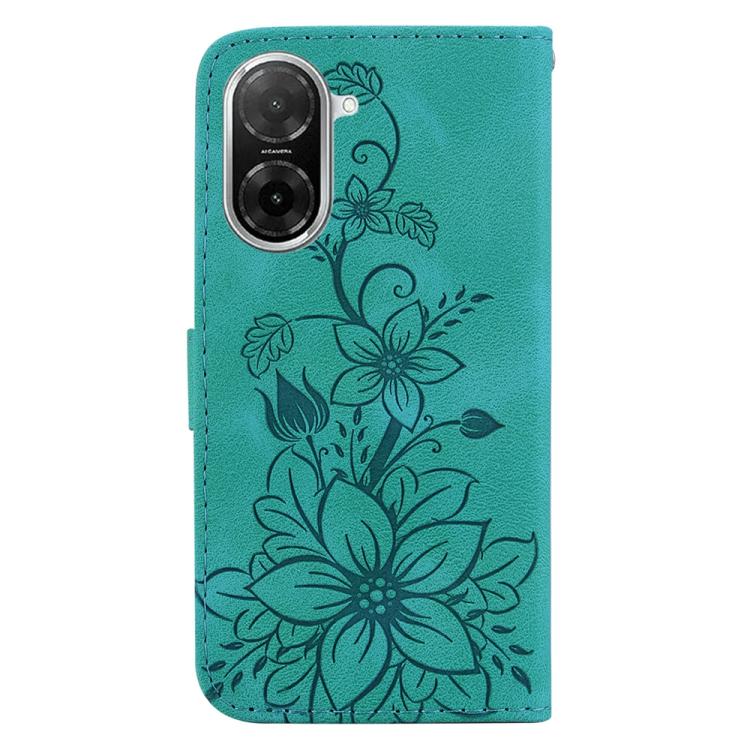 For Redmi A5 4G 171.7mm Lily Embossed Leather Phone Case