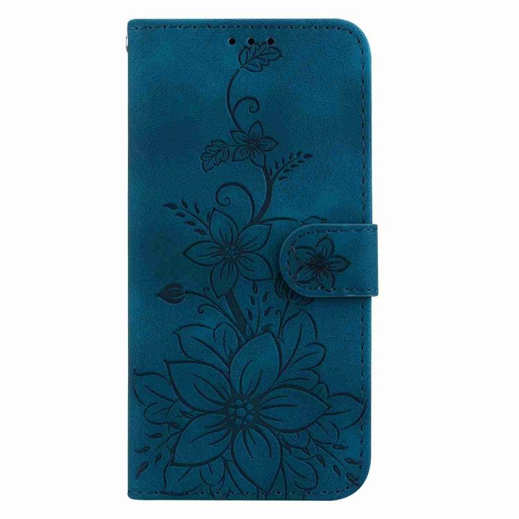 For Redmi 15 5G / 4G EU 171mm Lily Embossed Leather Phone Case