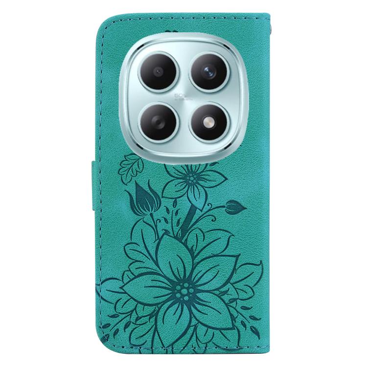 For Redmi Note 15 4G / 5G 164mm / Poco M8 5G Lily Embossed Leather Phone Case