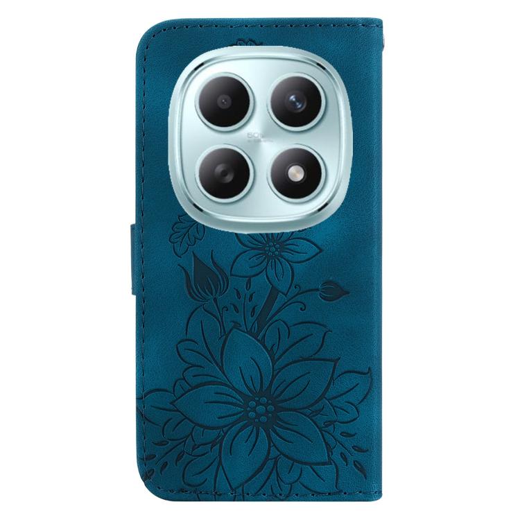 For Redmi Note 15 4G / 5G 164mm / Poco M8 5G Lily Embossed Leather Phone Case