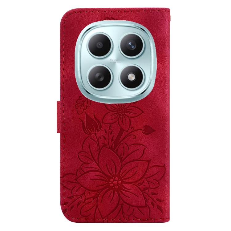 For Redmi Note 15 4G / 5G 164mm / Poco M8 5G Lily Embossed Leather Phone Case