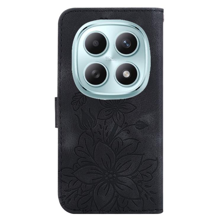 For Redmi Note 15 4G / 5G 164mm / Poco M8 5G Lily Embossed Leather Phone Case