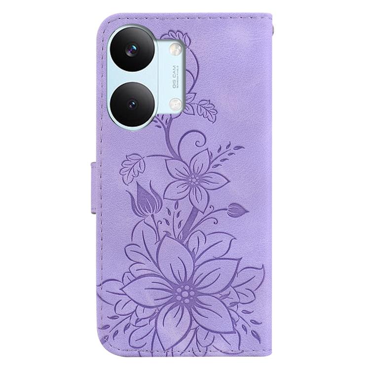 For Redmi Turbo 5 Max 5G / Poco X8 Pro Max 5G Lily Embossed Leather Phone Case