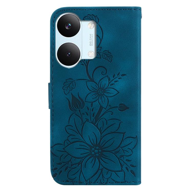For Redmi Turbo 5 Max 5G / Poco X8 Pro Max 5G Lily Embossed Leather Phone Case